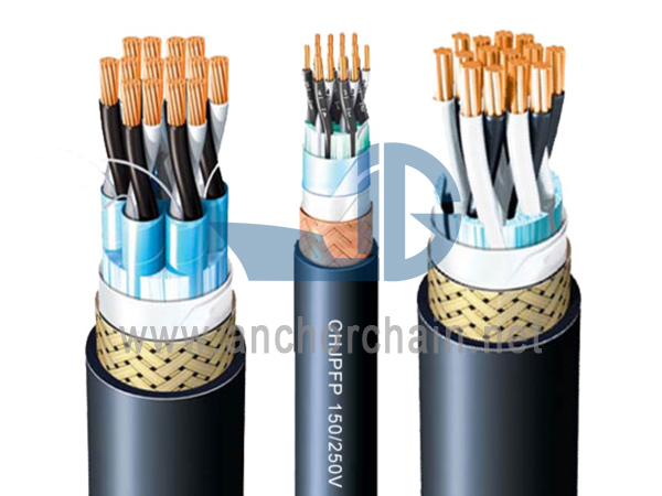 தீ தடுப்பு திரையிடப்பட்ட கடல் தொடர்பு கேபிள்கள் 250V