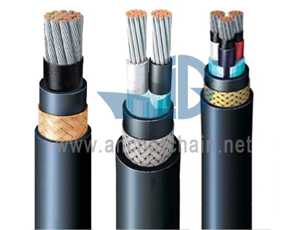 ஃபிளேம் ரிடார்டன்ட் ஹாலோஜன் இலவச கடல் மின் கேபிள் 0.61KV