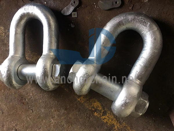 பாதுகாப்பு போல்ட் பின்னுடன் G2150 செயின் ஷேக்கிள்